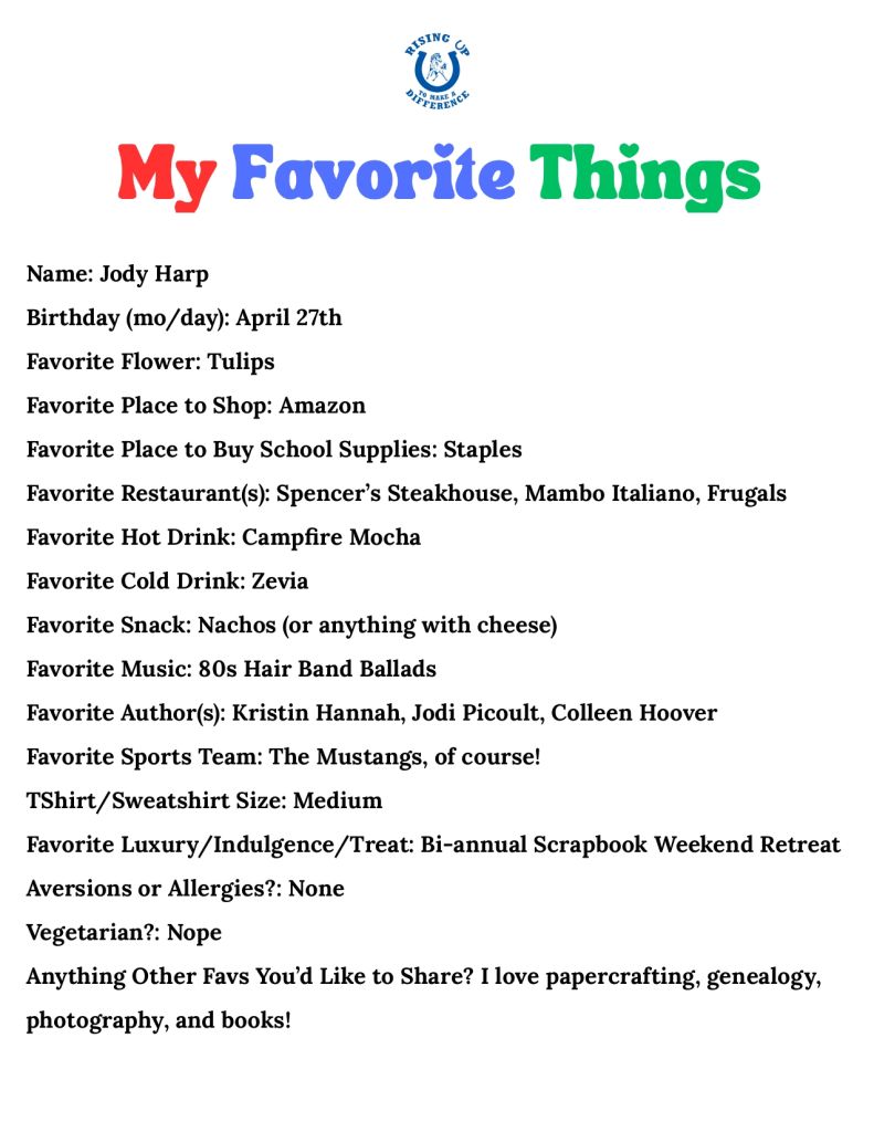 Image of Jody's Fav Things