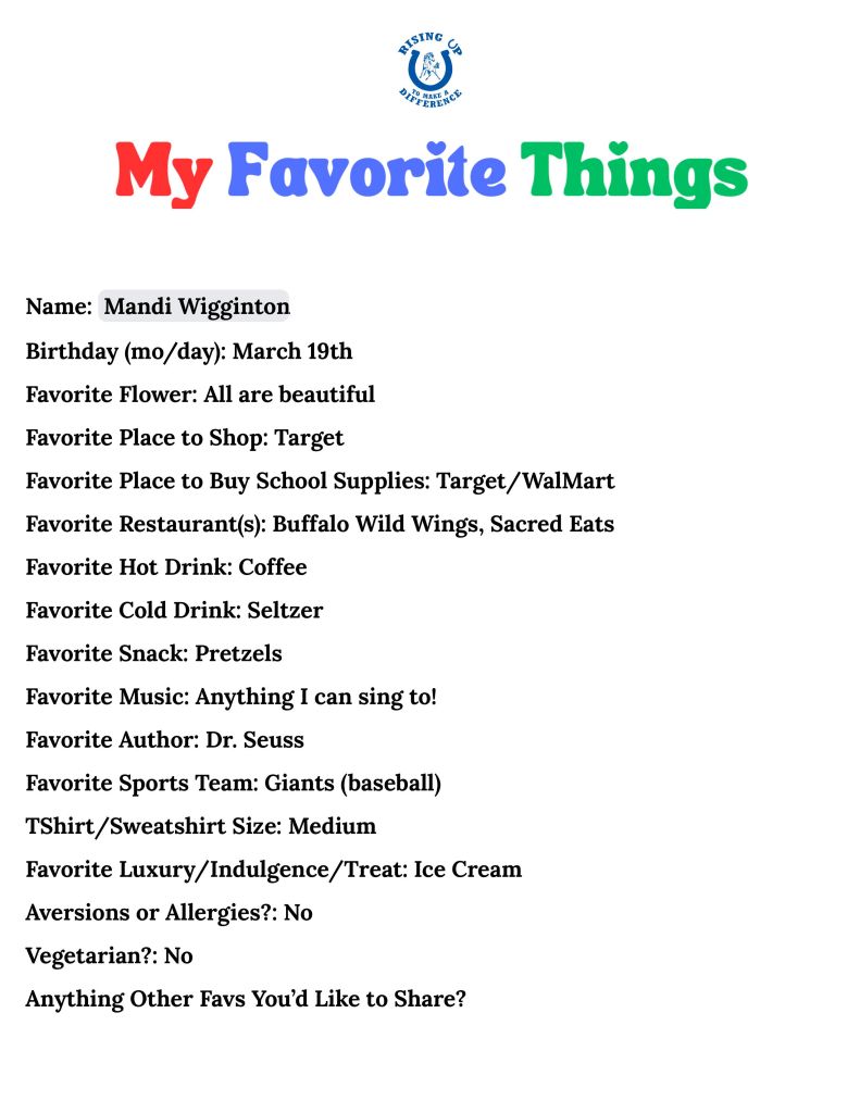 Image of Mandi's Fav Things