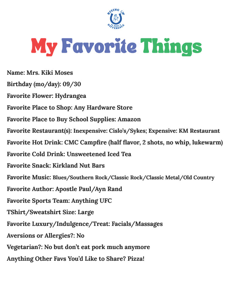 Kiki's 23 24 My Fav Things