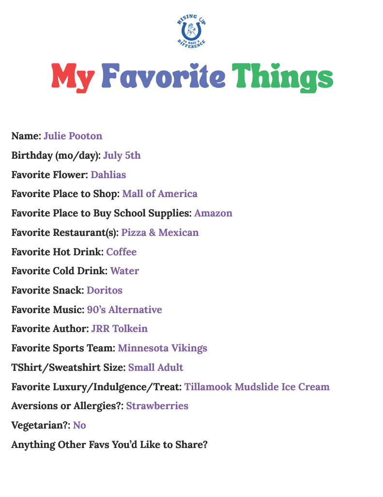 Image of Julie's Fav Things