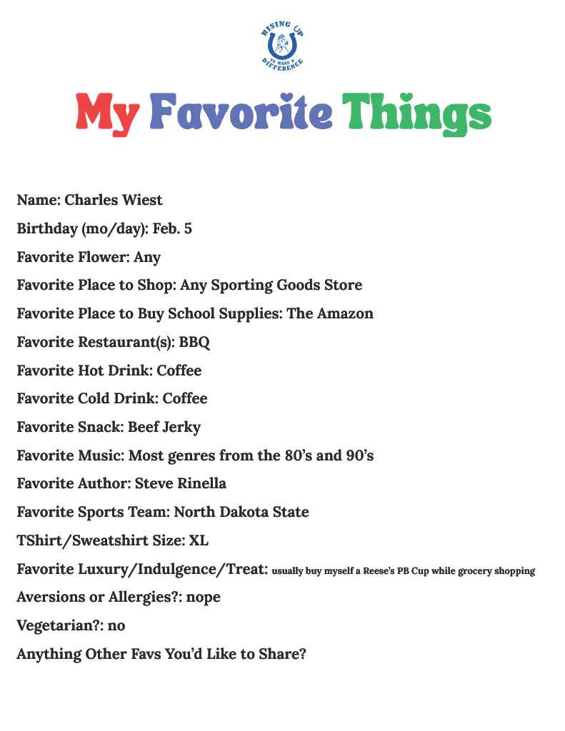 Image of Charles Fav Things